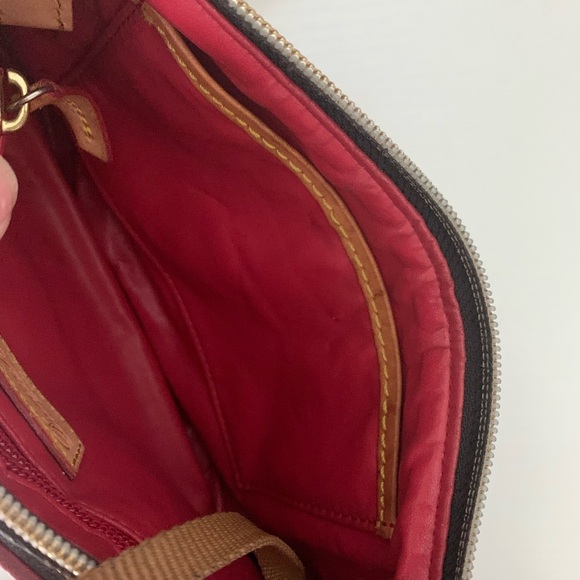 Dooney & Bourke Brownand Tan Leather Shoulder Bag - Picture 10 of 12